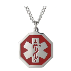 Stainless Premier Red Necklace