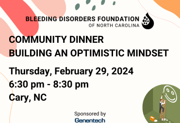 Community Dinner – Building an Optimistic Mindset – Cary, NC